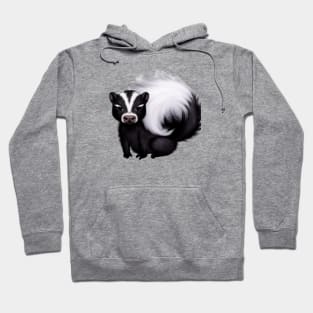 Cute Skunk Drawing Hoodie